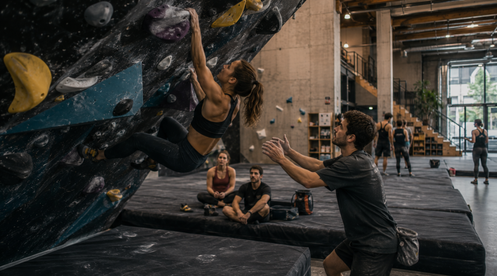 entrenament d’escalada 